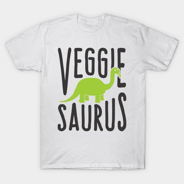 Dinosaur Vegetarian Shirt - Veggiesaurus T-Shirt by redbarron